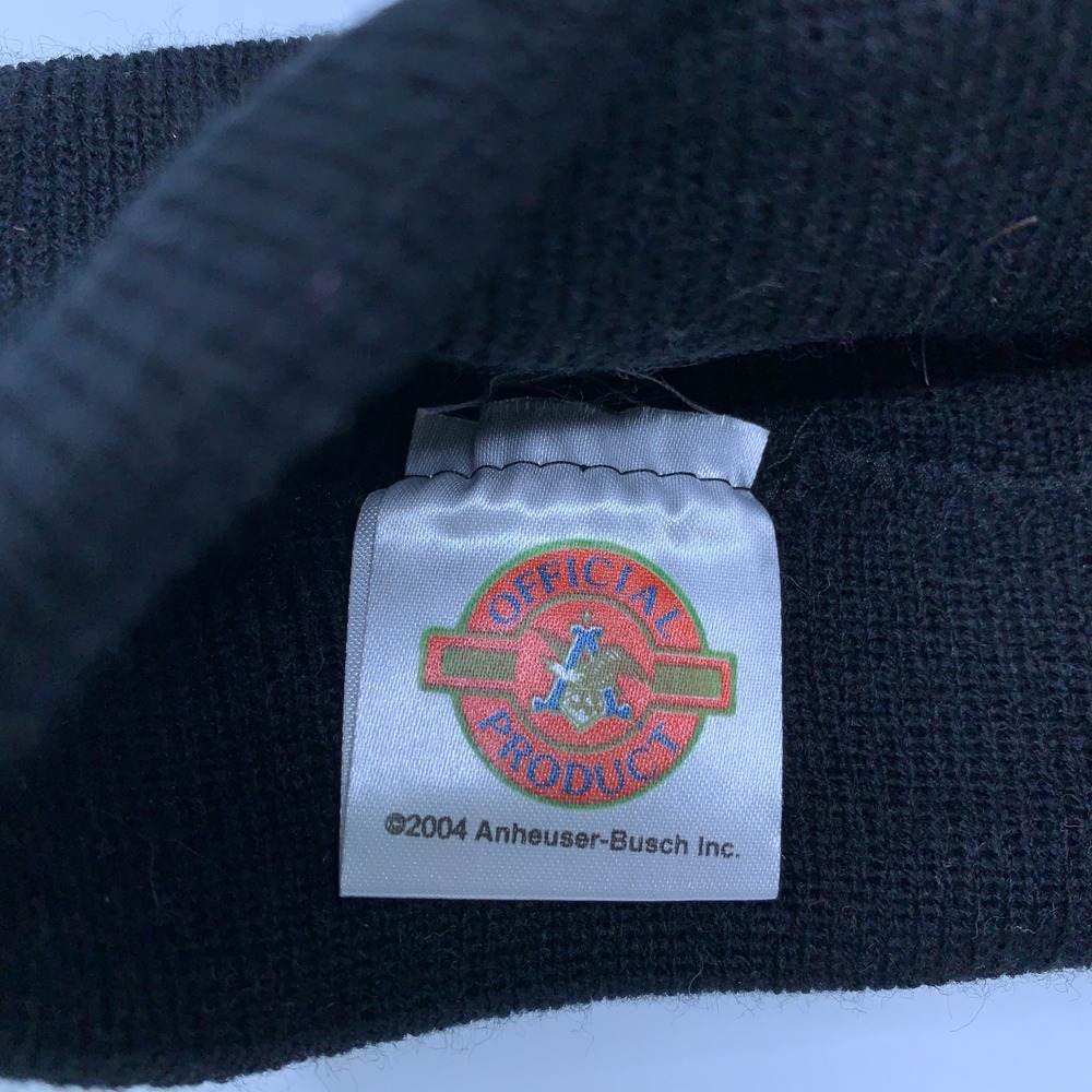Budweiser Unisex OS Black Red Embroidered Logo Knit Winter Headband New - Picture 6 of 9